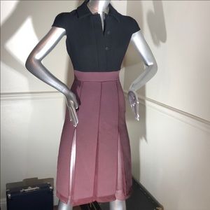 Prada Black and Burgundy Dress